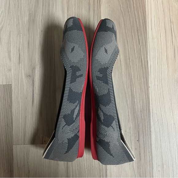 Rothy’s Gray Camo Round Toe Flats Red Sole Size 8 - Picture 3 of 7